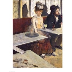 Posterazzi BALXIR5086LARGE The Absinthe Poster Print by Edgar Degas - 24 x 36 in. - Large