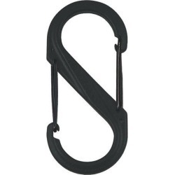 Nite Ize SBP4-03-01BG S-Biner Plastic Size No.4 Black-Black Gates