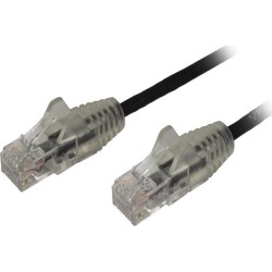 StarTech N6PAT6BKS Cat6 Ethernet Cable - 6 ft - Black - Slim - Snagless RJ45 Cable - Network Cable - Ethernet Cord - Cat 6 Cable - 6ft