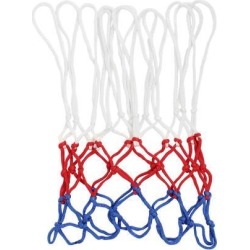 12 Loops Nylon Braided String Knotted Basketball Netty Mesh Red White Blue