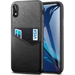 ESR iPhone XR Case, ESR Metro Wallet Case, Soft Fabric + Premium PU Leather Case with ID and Card Holder Slot Compatible with 6.1 inch iPhone XR.