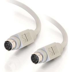 C2G 02316 8-Pin Mini-DIN M/M Serial RS232 Cable, Beige (6 Feet, 1.82 Meters)