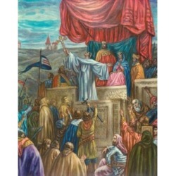 Posterazzi SAL9007463 St. Bernard of Clairvaux Preaching the Second Crusade 19th Century Artist Unknown 19th C. Poster Print - 18 x 24 in.