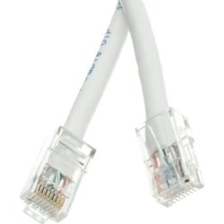 Offex Cat5e Ethernet Patch Cable, Bootless, 50 foot - White