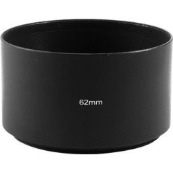 Unique Bargains Digital Camera Filter Screw-in Mount 62mm Aluminum Tele Lens Hood Shade