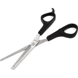 Unique Bargains 6.7 Stainless Steel Thinning Scissors Shear Barbers Salon Hairdresser Hair Cutting Black Silver Tone