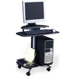 Mayline Mobile PC Workstation 28-1/2'x26'x29-1/2' Anthracite 948ANT