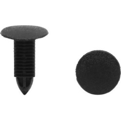 40Pcs Black Car Door Bumper Fender Plastic Rivet Fastener Retainer Clips 8 x 8mm