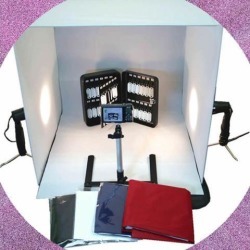 WOW 24' Cube Tent Photography Photo Studio Light Box + Lighting Stand Kit 60cm