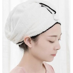 Women Towel Wrap Bathing Dry Hair Microfiber Bath Towel Hair Dry Hat Absorbent Quick Drying Shower Cap
