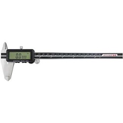Accusize - 8" x 0.0005", Full Screen Extra Large LCD Electronic Digital Caliper, Metric/Inch/Fractional, #1110-0828