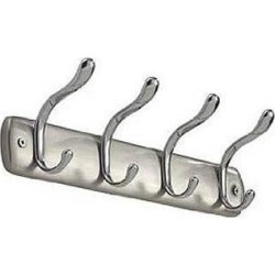 Bruschia Four Hook Wall Mounted Coat Rack - by Interdesign