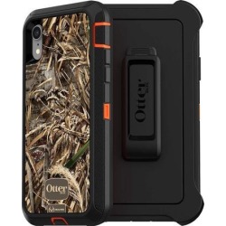 OtterBox DEFENDER SERIES SCREENLESS EDITION Case for iPhone Xr - Retail Packaging - RT MAX 5 HD (BLAZE ORANGE/BLACK/MAX 5 HD GRAPHIC)