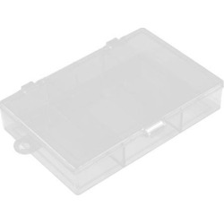 Unique Bargains Sundries Plastic 3 Compartments Storage Case Box Organizer Holder Clear