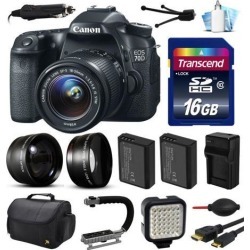 Canon EOS 70D DSLR SLR Digital Camera with 18-55mm Lens (16GB Essential Bundle)