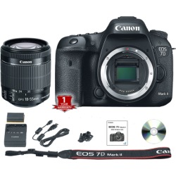 Canon EOS 7D Mark II DSLR Camera (Body Only) (International Model) with 18-55mm STM Lens Kit
