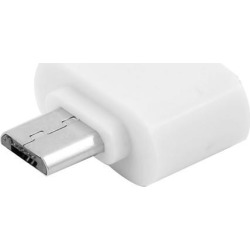Unique Bargains Micro USB to USB 2.0 Mini OTG 5 Pin Converter White for Android Adapter