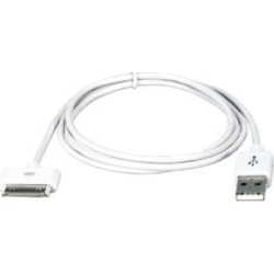 QVS AC-05M White 5-Meter USB Sync & Charger Cable for iPod/iPhone & iPad/2/3