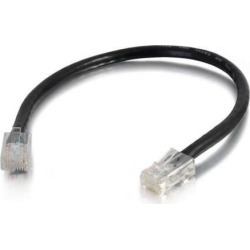 C2G 04108 Cat6 Cable - Non-Booted Unshielded Ethernet Network Patch Cable, Black (3 Feet, 0.91 Meters)