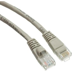 Offex Cat5e Gray Ethernet Patch Cable, Snagless/Molded Boot, 20 foot