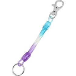 Unique Bargains Unique Bargains Lobster Clasp Spiral Plastic 3 Colors Coiled Lanyard Strap Keyring