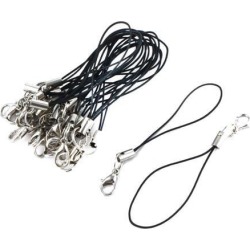 Unique Bargains Metal Nylon 5cm 2' Long Lobster Clasp Closure Keychain Key Chain Strap