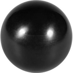 Thermoset Ball Knob M12 Female Thread Machine Handle 40mm Diameter Smooth Rim Black