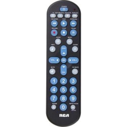 RCA RCR4258N 4 Device Universal Big Button Remote with DVR Functionality Black