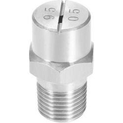 Flat Fan Spray Tip - 1/8BSPT Male Thread 304 Stainless Steel Nozzle - 95 Degree 1.4mm Orifice Diameter