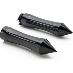 Krator Motorcycle Hand Grips 1 Inch Handlebar Bars Pair For Harley Davidson Softail Fat Boy FLSTF