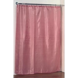 Carnation Home Fashions Standard-Sized Polyester Fabric Shower Curtain Liner in Rose