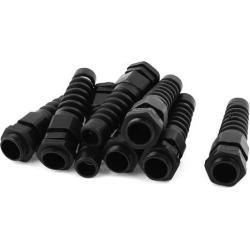 8pcs PG11Thread5-10mm Diameter Wire Polyamide Strain Relief Spiral Cable Gland