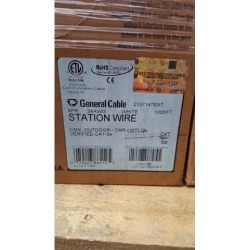 General Cable GenSpeed CMX Outdoor CMR Cat5e Cable White - 1,000ft