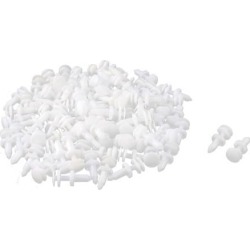 Unique Bargains Car Auto Nylon Universal Push Type Retainer Fastener Clip Rivet White 100pcs