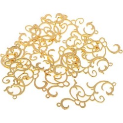 10 Pieces Vintage Style Hollow Tiara Wedding Bridal Hair Accessory Golden