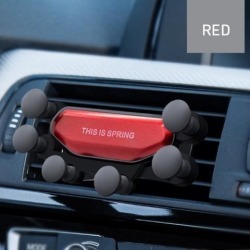 Gravity Phone Holder Car Phone Holder Compatible with 4.0 to 6.5 Inch for Android and Apple Phones Upgrade red