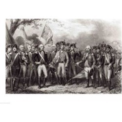 Posterazzi BALBAL111634LARGE The British Surrendering Their Arms To General Washington Poster Print - 36 x 24 in. - Large