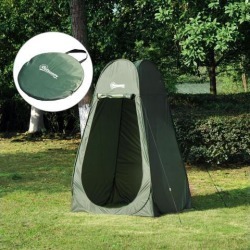 Outsunny Outdoor Portable Multi-use Pop Up Shower Tent Camping Beach Toilet Privacy Changing Room