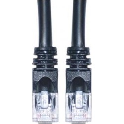 CableWholesale Cat5e Ethernet Patch Cable Snagless Molded Boot 14 foot - Black