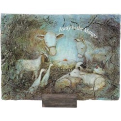 7' Subtle Colored Inspirational Religious Themed Christmas Rectangular Plaque