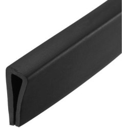 Edge Trim U Seal Black PVC Plastic U Channel Edge Protector Fits 3/32" - 9/64" Edge 10 Feet Length