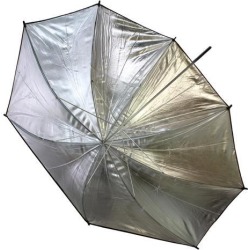 43' 110cm Black Silver Reflective Photograph Studio Umbrella for Camera Speedlit