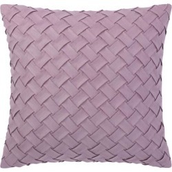 Throw Pillow Cover Stylish Basket Weave Pattern Soft Solid Decorative Pillow Case Home Decor Design Cushion Cover for Sofa Bedroom Car, Purple.