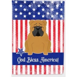 Patriotic USA English Bulldog Red Flag Garden Size BB3117GF