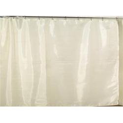 Carnation Home Fashions Extra Wide Polyester Fabric Shower Curtain Liner in Ivory