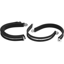 70mm Dia EPDM Rubber Lined P Clips Cable Hose Pipe Clamps Holder 5pcs