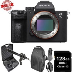 Sony Alpha a7 III Mirrorless Digital Camera (Body Only) W/ Microphone Kit Bundle