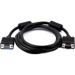 Unique Bargains PC Computer 15 Pin VGA Male to VGA Female M/F Extension Cable Black 1.5M 4.9ft