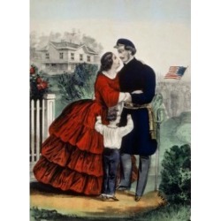 Posterazzi SAL9001240 Off for the War Currier & Ives Nath & James A1857-1907 American Library of Congress Washington DC Poster Print - 18 x 24 in.