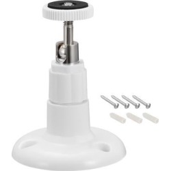 CCTV Camera Mount - ABS Adjustable Indoor/Outdoor Camera Mounting Brackets 95mm Height White
